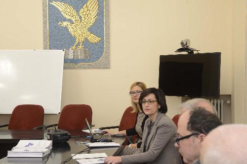 Sara Vito (Assessore regionale Ambiente ed Energia) alla presentazione del progetto del piano regionale amianto - Trieste 12/12/2017